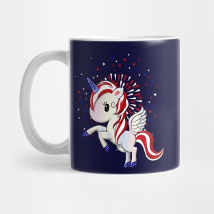 July 4 American Unicorn Pegasus Mug